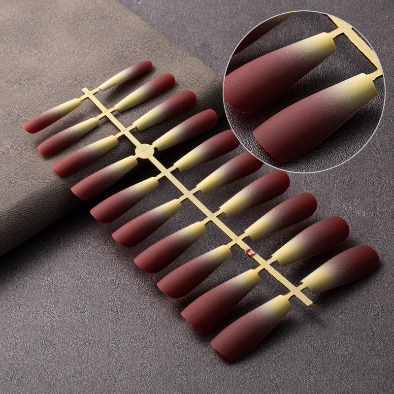 Wholesale Gradient Frosted Plastic Nail Stickers
